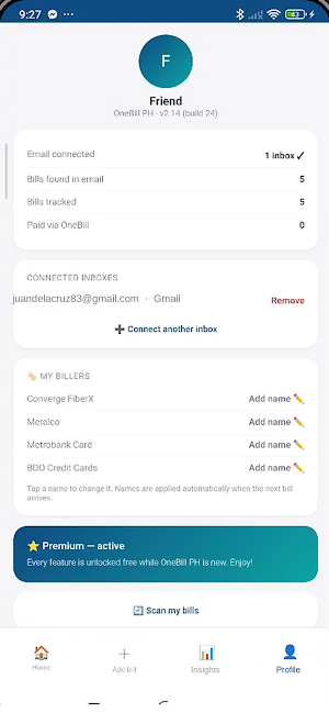 OneBill PH Screenshot 3