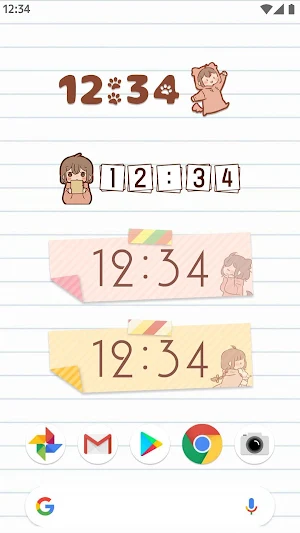 Digital Clock Widget Obediently Tell Screenshot 3