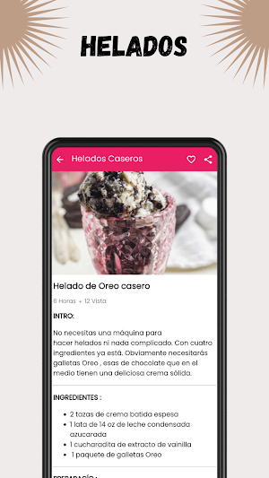 Recetas De Helados Caseros Screenshot 2