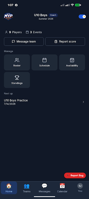 Team MVP Sports Screenshot 2