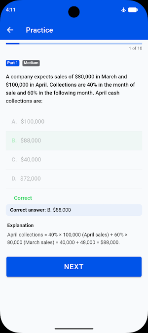 CMA Prep Screenshot 2