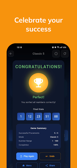 Blind Sort: Numbers Screenshot 2