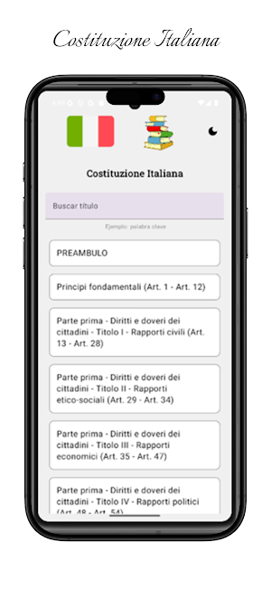 Costituzione Italiana Screenshot 2