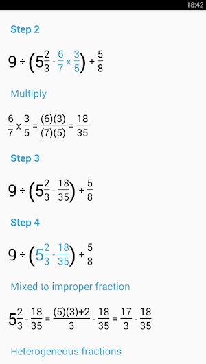 Fraction Calculator Screenshot 2
