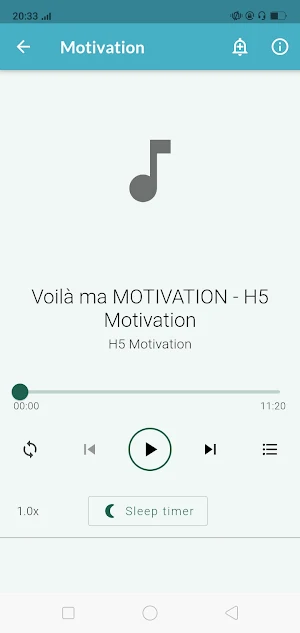 H5 motivation audio en français Screenshot 2
