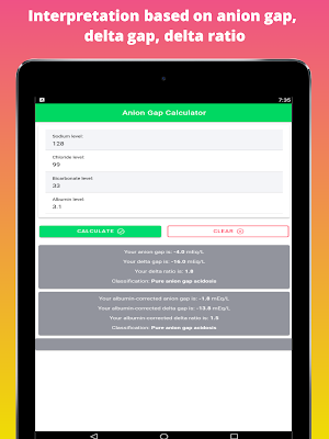 Anion Gap Calculator - Acid Base Balance Screenshot 2