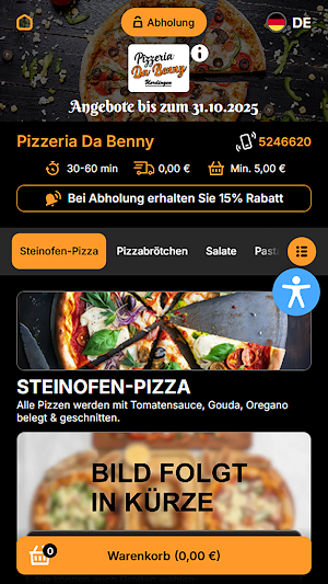 Pizzeria Da Benny Screenshot 1