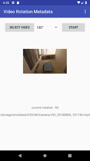 Video Rotation Metadata Screenshot 2
