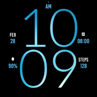 Blue Ice Light Watch Face