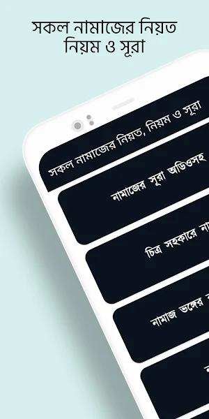 সকল নামাজের নিয়ত, নিয়ম ও সূরা Screenshot 0