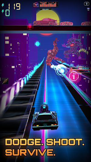 RailWave: Neon Runner Screenshot 3