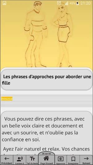 Les bons sujets de quoi parler avec une fille Screenshot 3