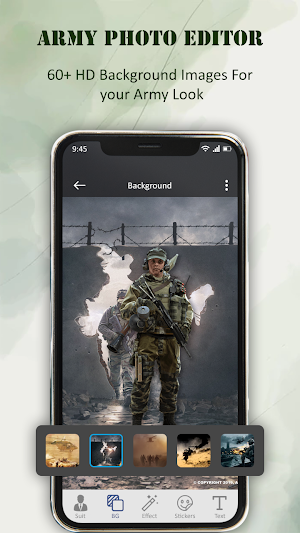 Army Suit Photo Editor Screenshot 1