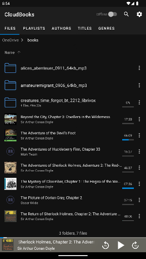 CloudBooks audio book player Screenshot 3