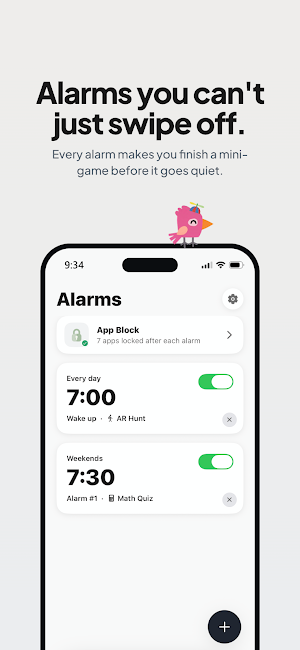 Piplu: Early Bird Alarm Clock Screenshot 1