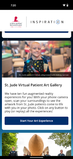 St. Jude Inspiration4 Screenshot 1