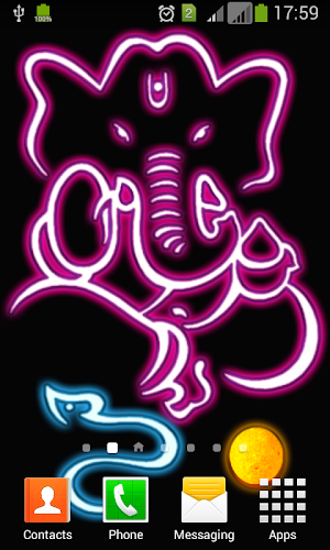 Neon Ganesha Ai Video Themes Screenshot 0