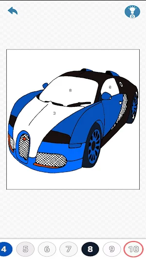 Cars Color by Number Screenshot 0