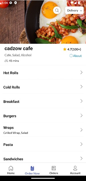 Cadzow Cafe Screenshot 2