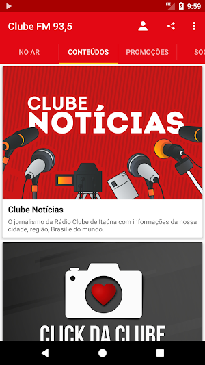 Clube FM 93,5 Screenshot 2