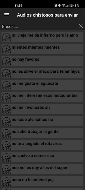 Audios chistosos para enviar Screenshot 2