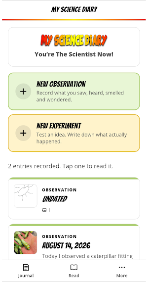 My Science Diary Screenshot 1