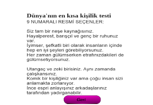 Kişilik Testi Screenshot 1