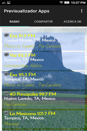 Radio de Tamaulipas México Screenshot 1