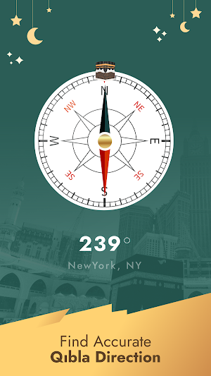 Qibla Compass, Muslim Guide Screenshot 2