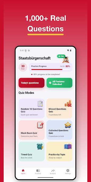 Austrian Citizenship Test Screenshot 1