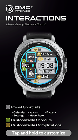 OMG 298 - Fitness Watch Face Screenshot 2
