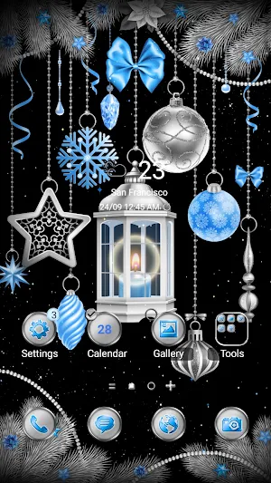 Winter Lantern - Wallpaper Screenshot 0