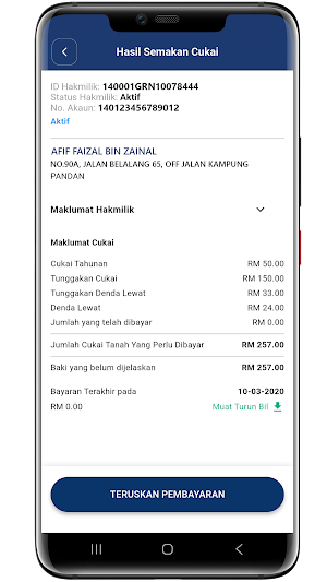 e-Tanah WP Screenshot 2