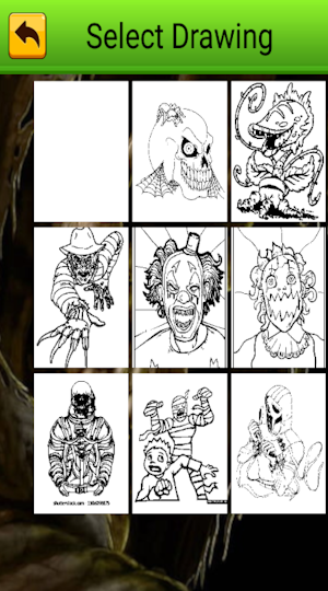 coloring scary horror Screenshot 3