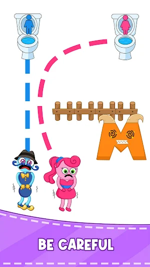 Draw To Path Toilet Race Screenshot 3