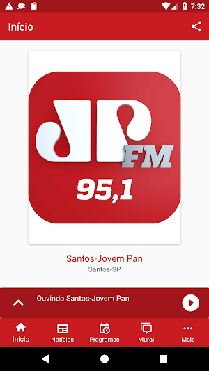 Santos - Jovem Pan Screenshot 1