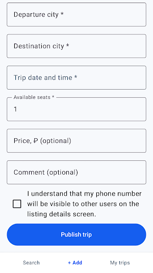 Poputchiki: Ride Sharing Screenshot 1