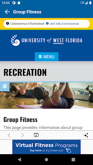 UWF Recreation and Wellness Screenshot 2