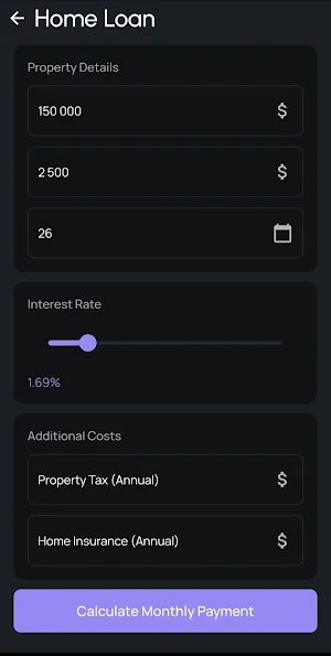ReCredit  Monthly Payment Calc Screenshot 0