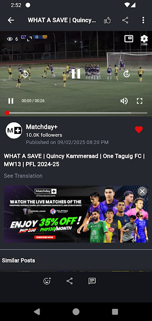 Matchday+ Screenshot 3