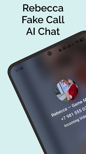 Rebecca Zamolo Fake Call Chat Screenshot 0