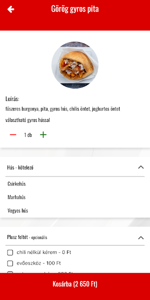 Adria Ételbár Screenshot 2