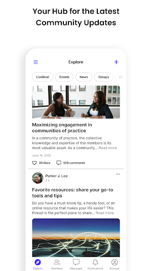 Vital Voices Community Hub Screenshot 0