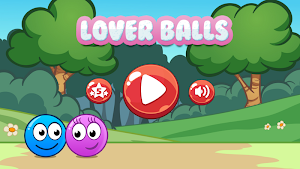 Blue & Red Pinky Ball Lovers Screenshot 0