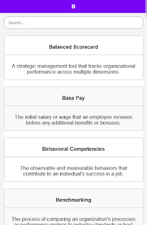 Human Resource Dictionary Screenshot 2