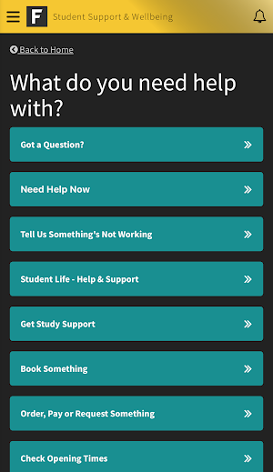 Falmouth University App Screenshot 3