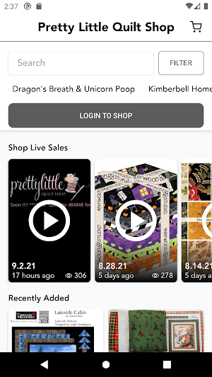 Pretty Little Quilt Shop Screenshot 1