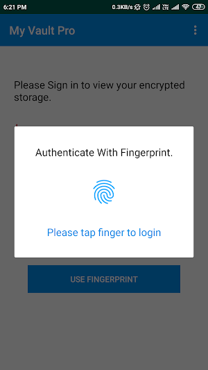 My Vault - Offline locker Store password and files Screenshot 0