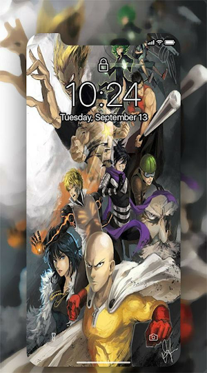 OnePun Anime UHD Wallpaper Man Saitama Screenshot 1