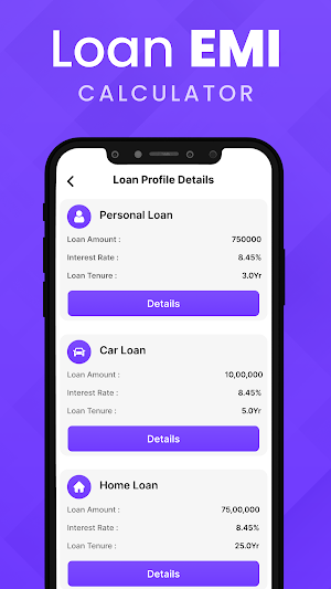 LoanPro - EMI Loan Calculator Screenshot 3